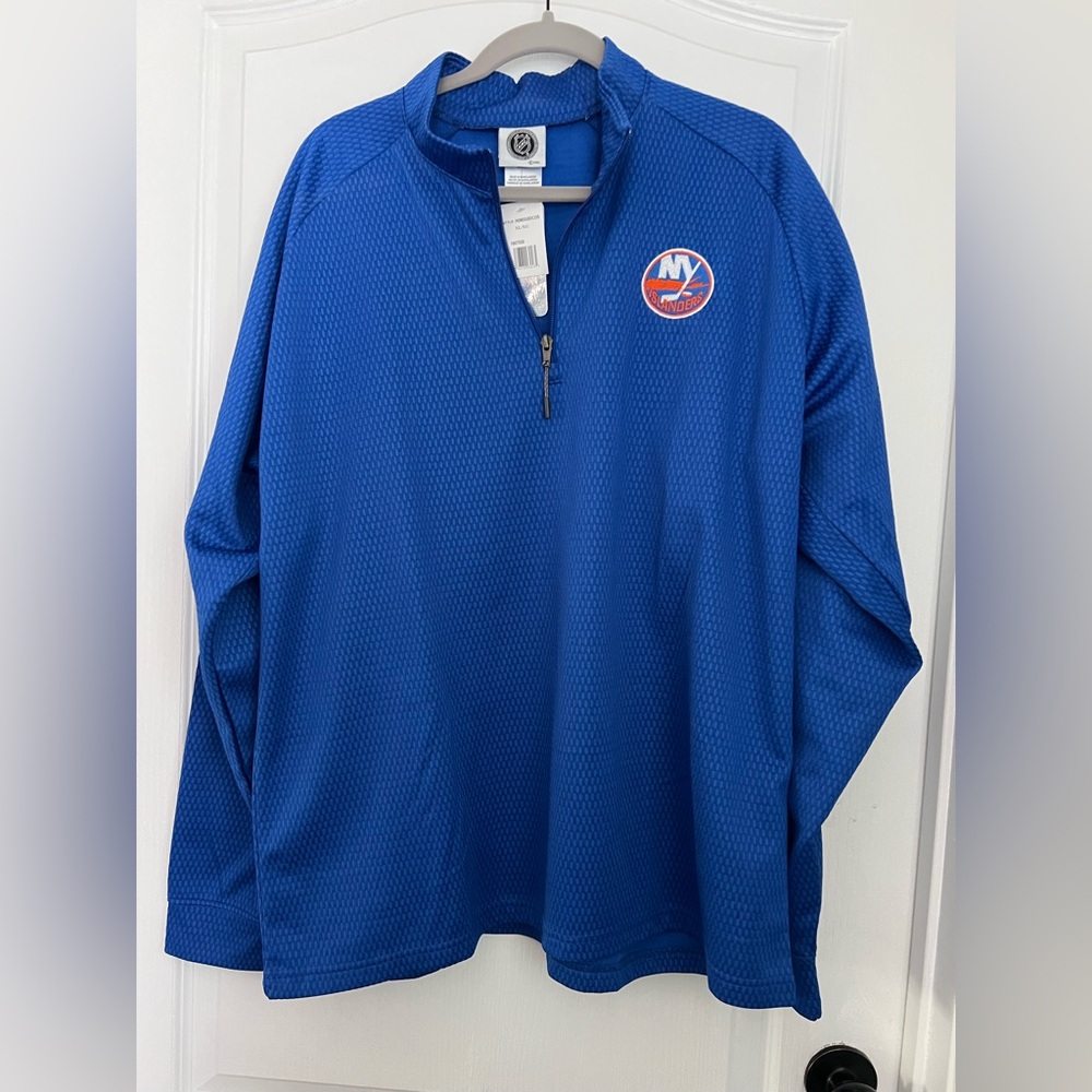 Blue New York Islanders Quarter-Zip Pullover